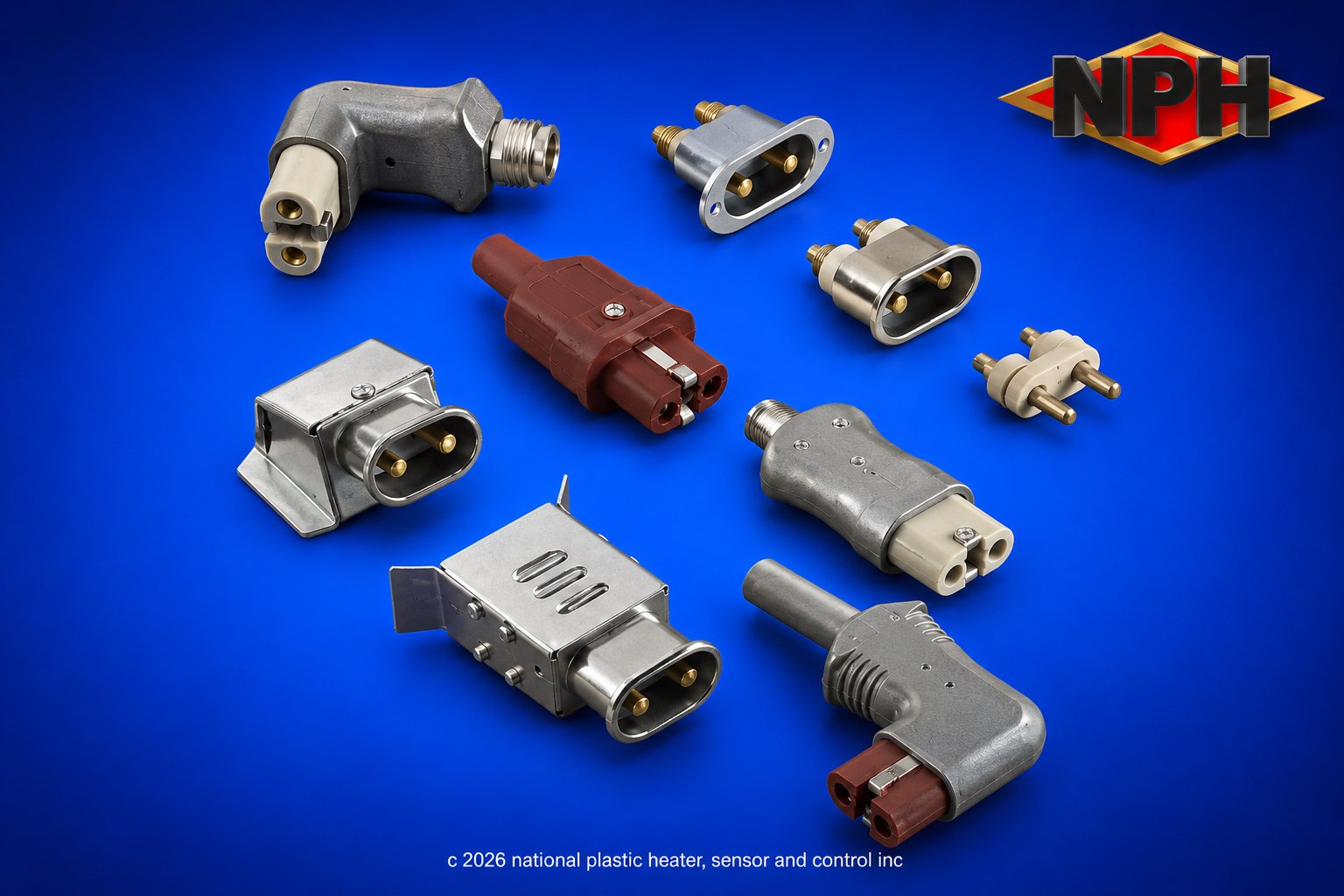 High Temperature European Plugs With Round Pin